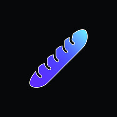 Baguette blue gradient vector icon