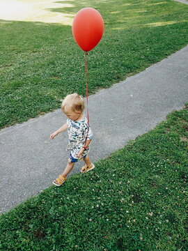 Boy with a balloon