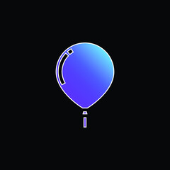 Balloon blue gradient vector icon