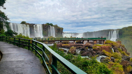 Tourists at Iguaçu Falls, Foz do Iguaçu