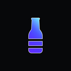 Beer Bottle blue gradient vector icon