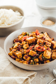 Food: Spicy crunchy garlic Tofu