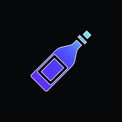 Bottle blue gradient vector icon