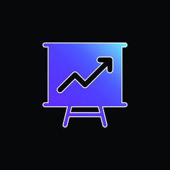 Board blue gradient vector icon