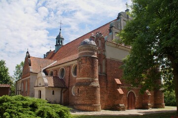 gothic-renaissance church of the Exaltation of the Holy Cross From the mid-16th century in Zakroczym, Poland