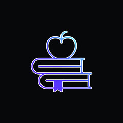 Book blue gradient vector icon