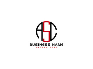 Letter ASC Logo Icon Vector Image Design For All Business - obrazy, fototapety, plakaty