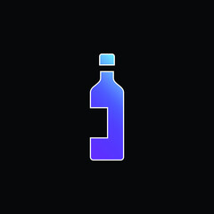 Bottle Alcohol Wine blue gradient vector icon