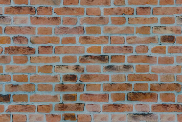 vintage retro red brick wall, close-up background
