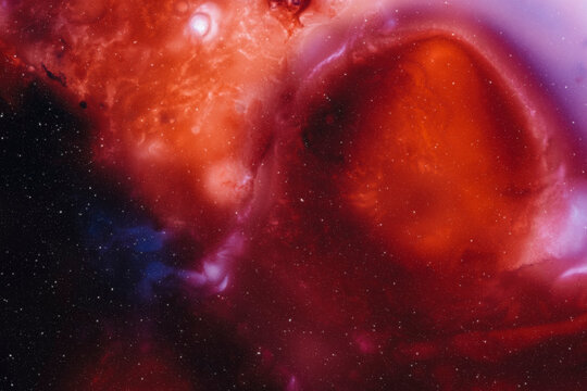 Abstract space nebula background with stars