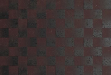 black and red grunge, vintage and modern check patterned wall