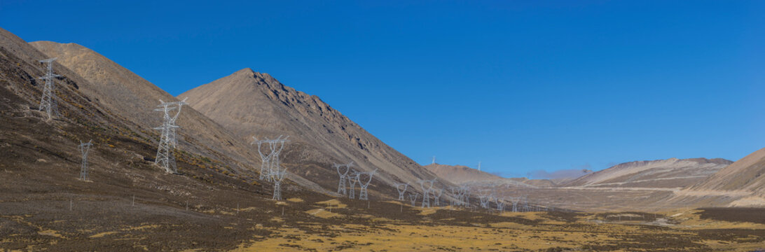 Green energy sources transmission tower