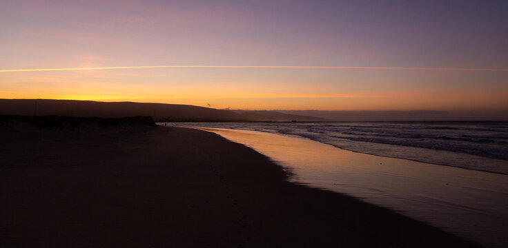 Orange dawn beach