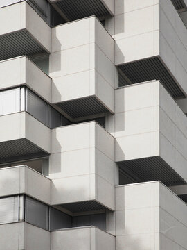 contemporary and minimal architecture building