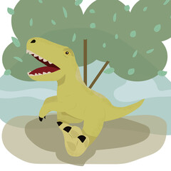 cute dinosaur hand drawn