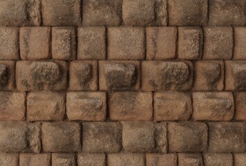 Obraz premium grunge pile of bricks background, close-up vintage surface