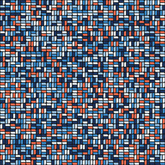 Fototapeta premium Abstract Geometric Pattern generative computational art illustration