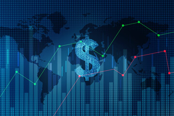2d rendering usd Dollar symbol 