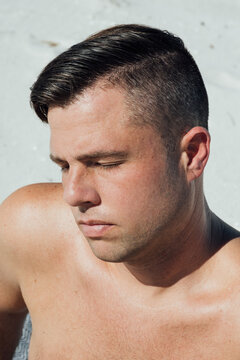 Portrait of Man at the Beach