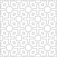 floral seamless pattern background.Geometric ornament for wallpapers and backgrounds. Black and white pattern. 