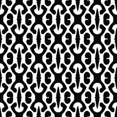 floral seamless pattern background.Geometric ornament for wallpapers and backgrounds. Black and white pattern. 