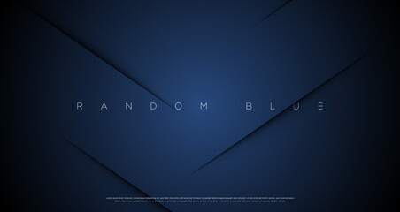 Minimal abstract navy blue cut wallpaper vector EPS