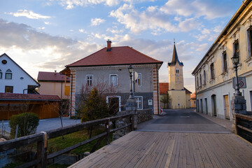 Kostanjevica na Krki old town in Slovenia