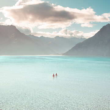 Couple getting lost in paradise