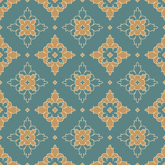 Vintage seamless pattern. Abstract vector ornament