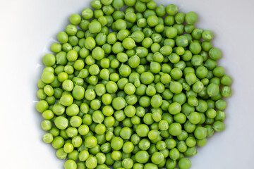 Shelled Peas in a Dish