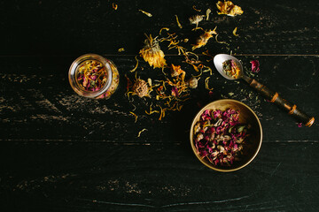 Dried Herbs & Flowers for Herbal Tea