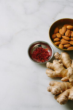 Ginger, Saffron, and Almonds
