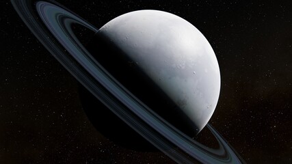 Obraz premium planet suitable for colonization, earth-like planet in far space, planets background 3d render