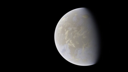 planet suitable for colonization, earth-like planet in far space, planets background 3d render