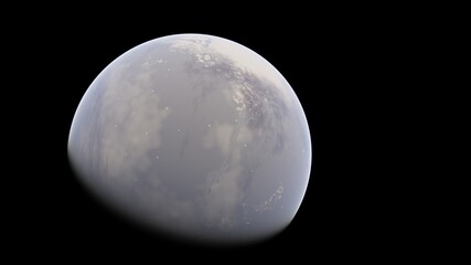 planet suitable for colonization, earth-like planet in far space, planets background 3d render
