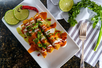 Mexican Rolled Taco Taquitos