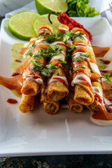 Mexican Rolled Taco Taquitos