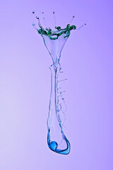 Vessel Shaped Water Drop - Liquid Drop Art