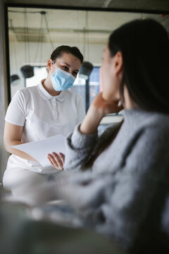 Clinician  Listening To Complaint Of Patient 