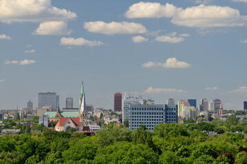 City of Lodz, Poland- city panorama.	