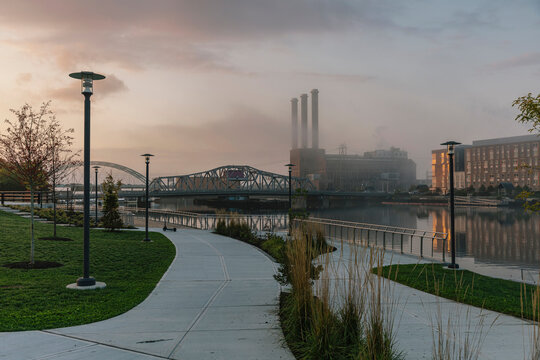 Sunrise in Providence, Rhode Island 