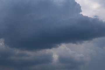Fototapeta na wymiar Cloudy summer weather before rain