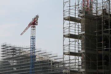 Crane on Building Site
