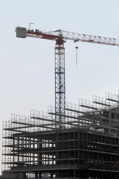Crane on Building Site
