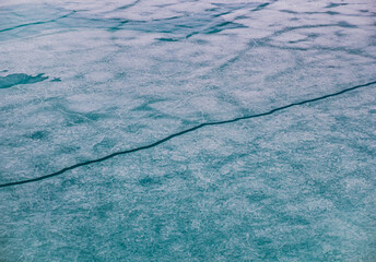 Mountain frozen lake
