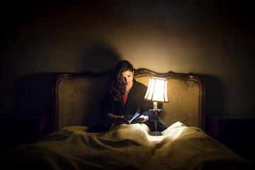Woman reading a book