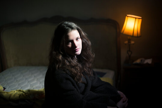 Portrait of a girl looking at camera