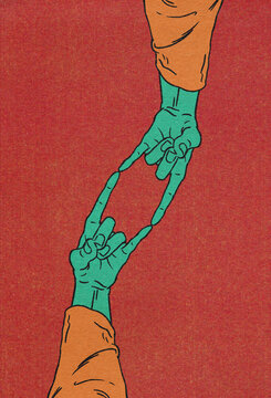 Double Hand Horns Touch