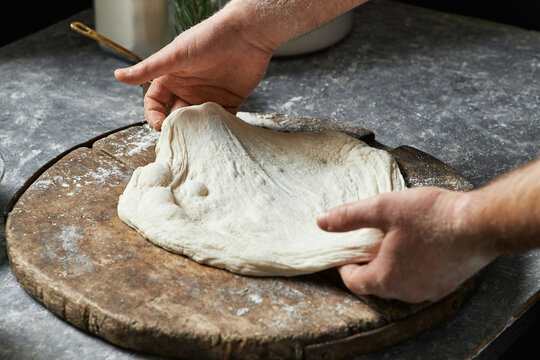 Chef Making Pizza.