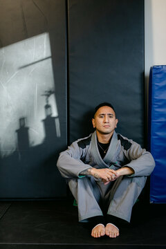Judo Fighter in Gym